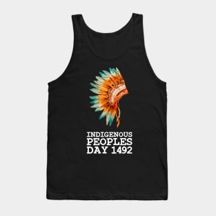 Indigenous Native American Peoples Day not Columbus Day Tank Top